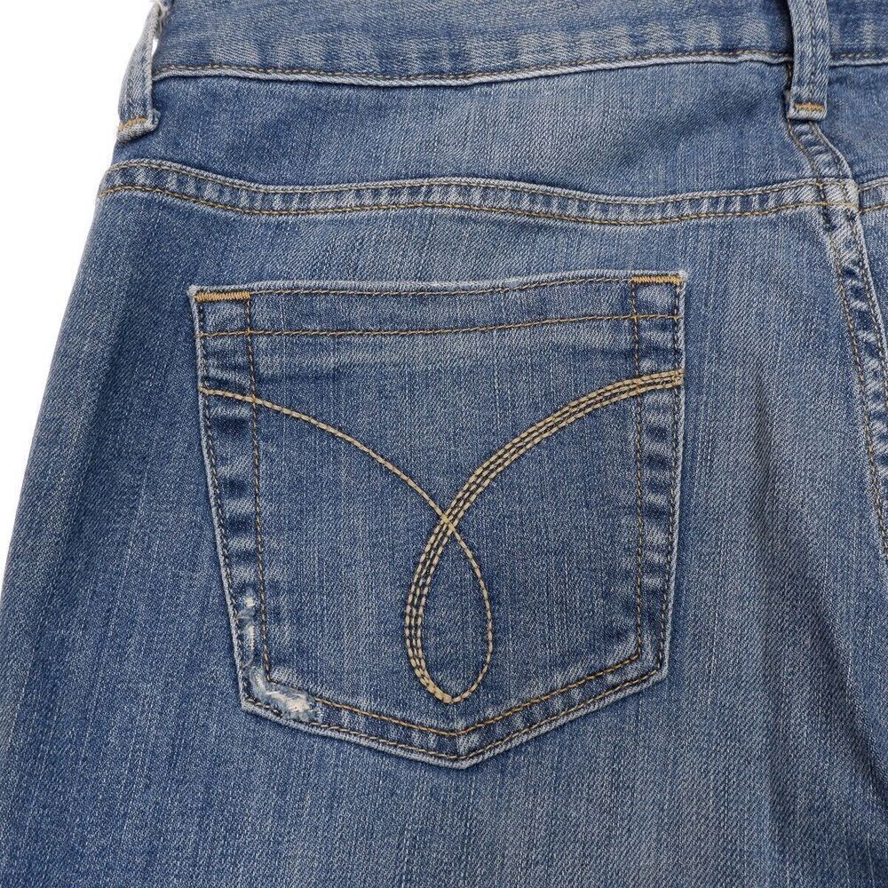 Calvin Klein Jeans Ultimate Bootcut Womens Size 12 Blue Denim Measures 33 x 28 - Picture 10 of 12